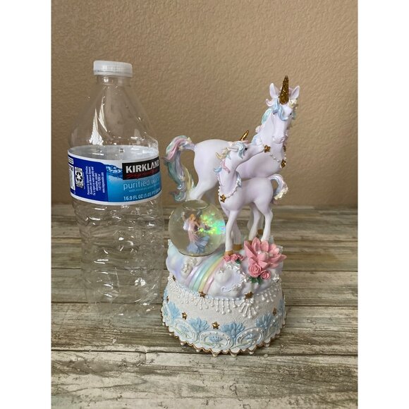 San Francisco Music Box Co Marjorie Sarnat Rainbow Visions Unicorn Music Box NEW - Picture 3 of 16